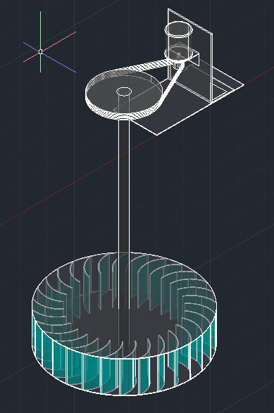 Roda de Água Cross-Flow